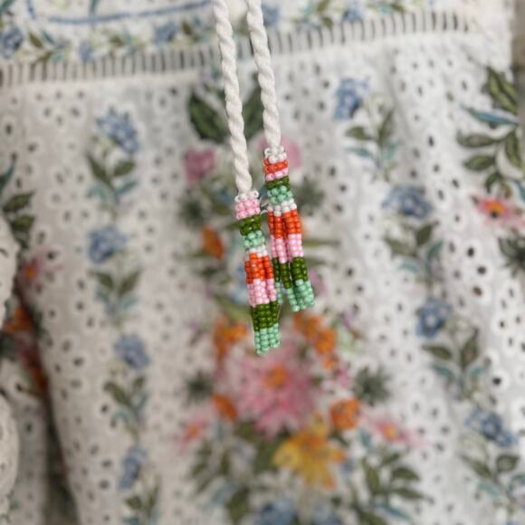 Farm Rio Sweet Bloom Bouquet Eyelet Cotton Cover-Up - Picture 6 of 10